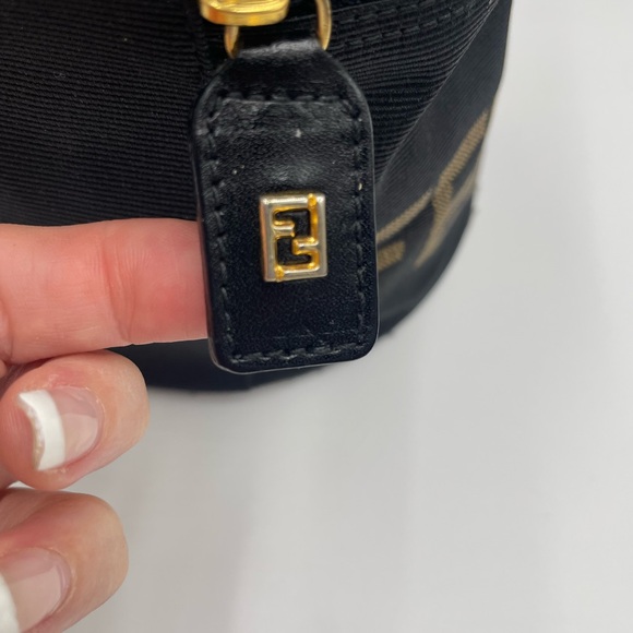 Fendi Black and Gold Round Bag - Picture 4 of 14